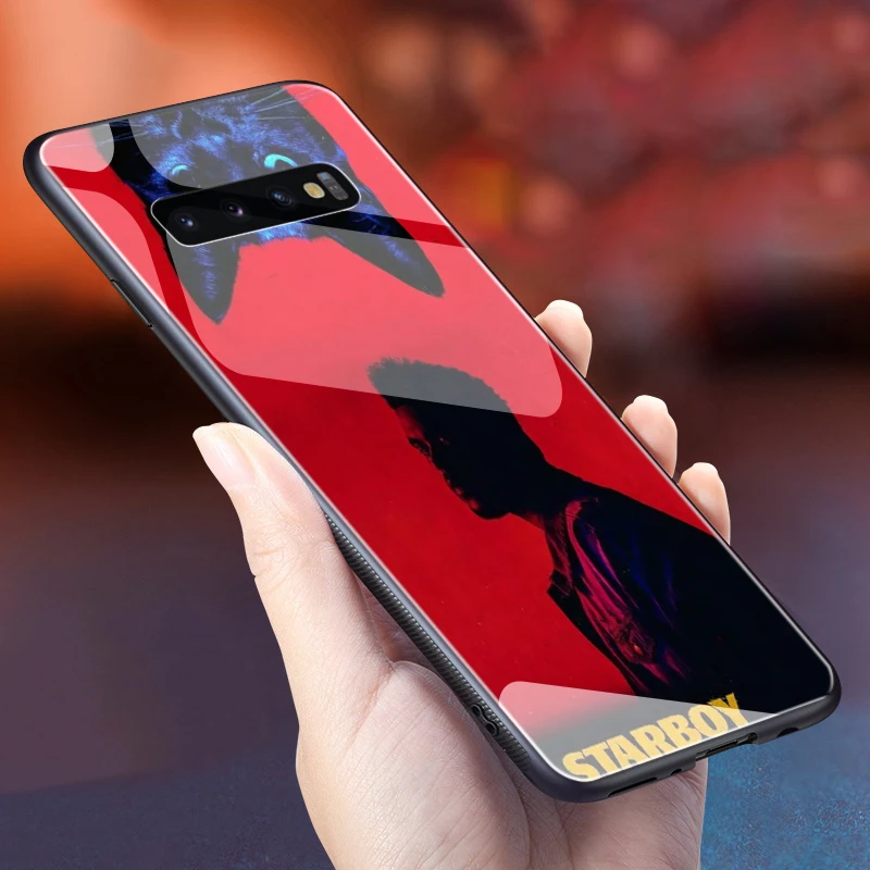 Стеклянный ТПУ чехол Lavaza The Weeknd Starboy для Samsung Note 8 9 S7 S8 S9 S10 A10 A20 A30 A40 A50 A60 A70 Edge Plus |