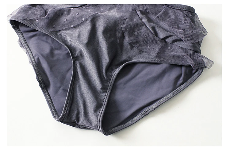 KEKAKA, роскошный, глубокий v-образный вырез, кружево, вязанный крючком, монокини, купальник для женщин,, Корея, Одноцветный, серый, с оборками, сетчатый, Цельный купальник, купальники