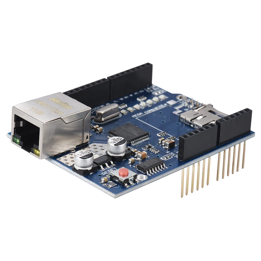 W5100 Плата расширения UNO Ethernet щит с слотом для sd карты Arduino сервера или клиента TCP и