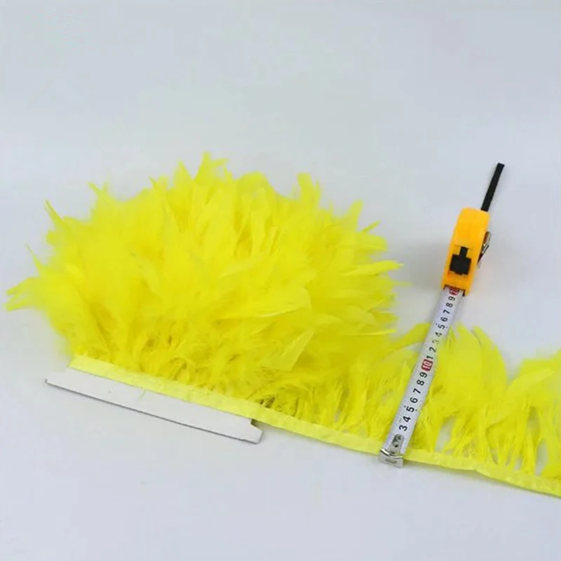 2 метра красивые индейки перо Обрезной край 10-15 см индейка Обрезка карнавальные