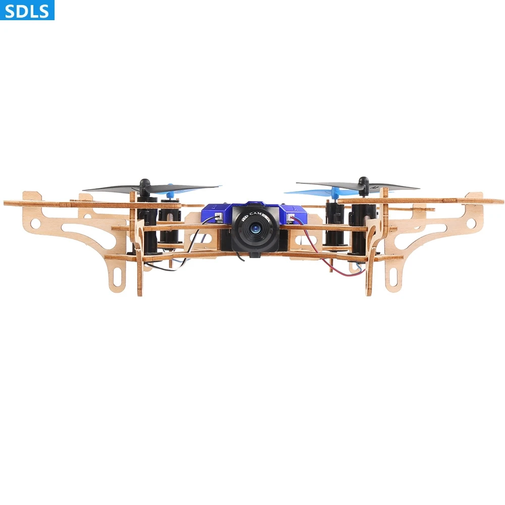 DIY деревянный Радиоуправляемый Дрон Wi Fi FPV 720P HD камера высота Hover Дистанционное