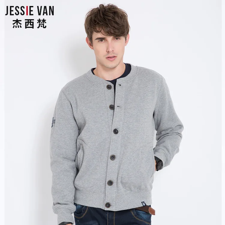 2017 мужская флис вязание кардиган костюм мужской бейсбол чистый цвет пальто