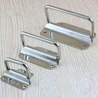 2pcs stainless steel folding pull handles cabine drawer pull knobs cupboard wardrobe door handles furniture hardware accessories