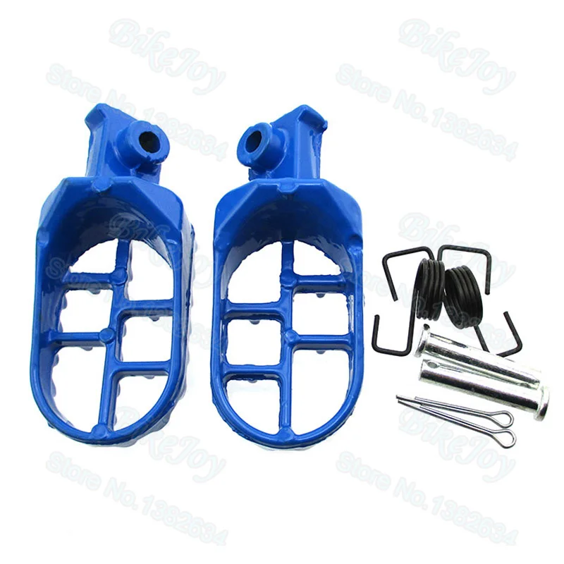 Blue Aluminum Footrest Foot Pegs For XR50R CRF50 CRF70 CRF80 CRF100F CRF150 Dirt Motor Bike Motocross Motorcycle | Автомобили и