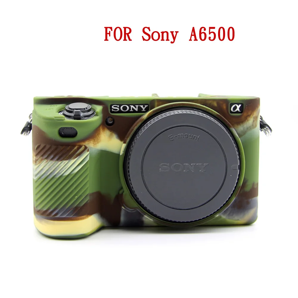 Мягкая сумка для камеры силиконовый чехол для sony A5000 A5100 A6000 A6300 A6500 RX100 III IV - Цвет: A6500 Army