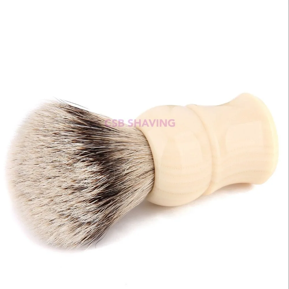

CSB High Quality Faux Ivory Silvertip Badger Hair Knot 20mm Shaving Brush Mustache Beard Professional Shave Wet Tool