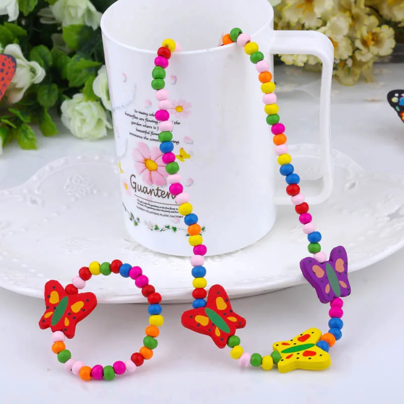 Милый Детский костюм детское милое ожерелье + браслет милый мультяшный