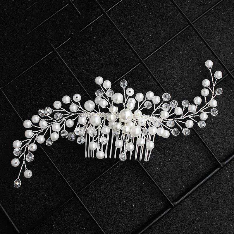 Горячие корейские Цветочные жемчужные заколки для волос свадебные украшения