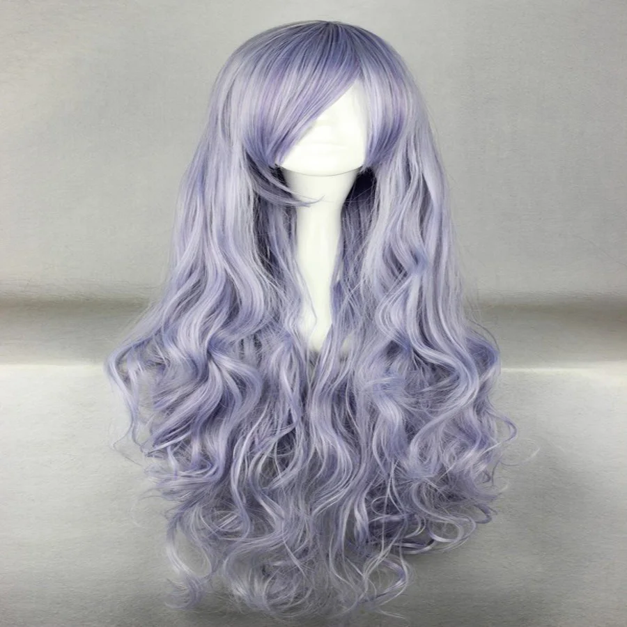 HAIRJOY синтетические волосы на молнии 70 см длинные волнистые Harajuku Лолита косплей парик 18 цветов
