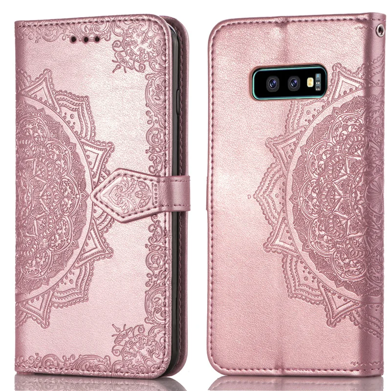 Флип-кейс из искусственной кожи для Samsung Galaxy S10 S9 S8 Plus S7 S6 Edge S10e M10 M20 C8 Note8 9 A50S A30S A20S