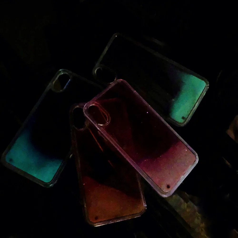 Светящийся Модный Блестящий с жидкостью зыбучий песок Чехлы для IPhone 6 6S P чехол