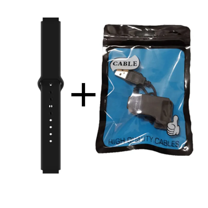 Strap and charger Умные часы B57, водонепроницаемые, пульсометр, кровяное давление, несколько видов спорта, умный Браслет, женские часы, мужские умные часы - Цвет: Strap and charger