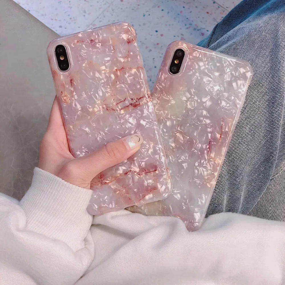 INS style shell grain Total package side soft TPU and ultrathin For iphone 6 6P 7 8 7P 8P X XS Max XR Phone Case |