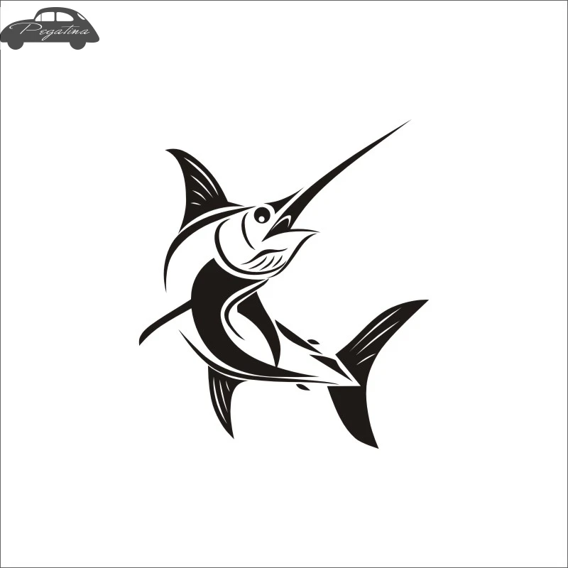 Sailfish Fish Dorado Автомобильная наклейка плакат с изображением рыбы меча лодки