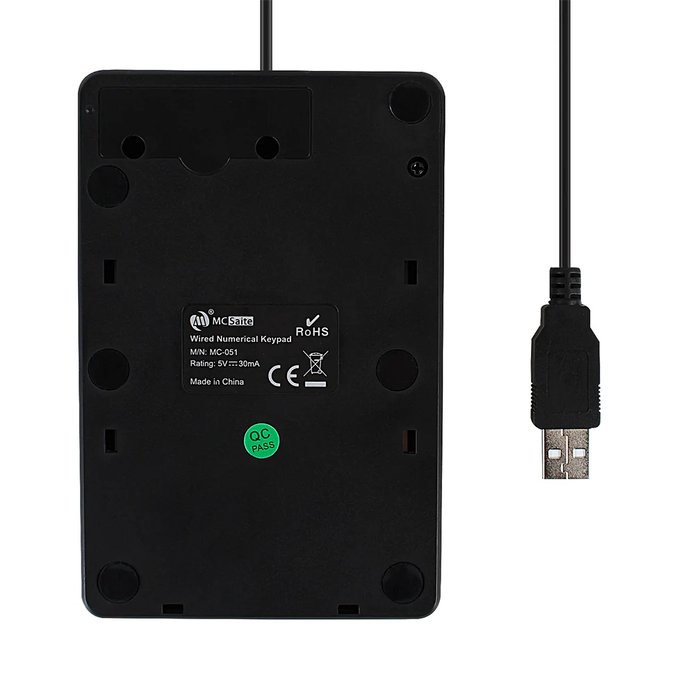 Vococal Проводная мини клавиатура с 19 клавишами USB цифровая нумпад Для iMac Mac Book Air MacBook