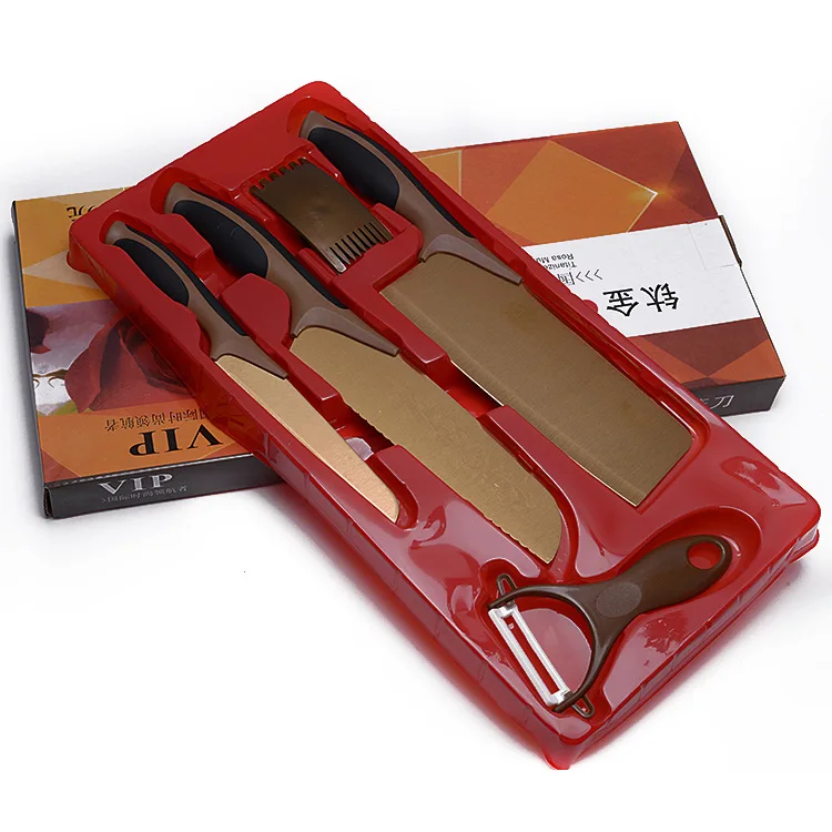 5 компл. кухни Горячие 100 лет роза нож производителей многофункциональный