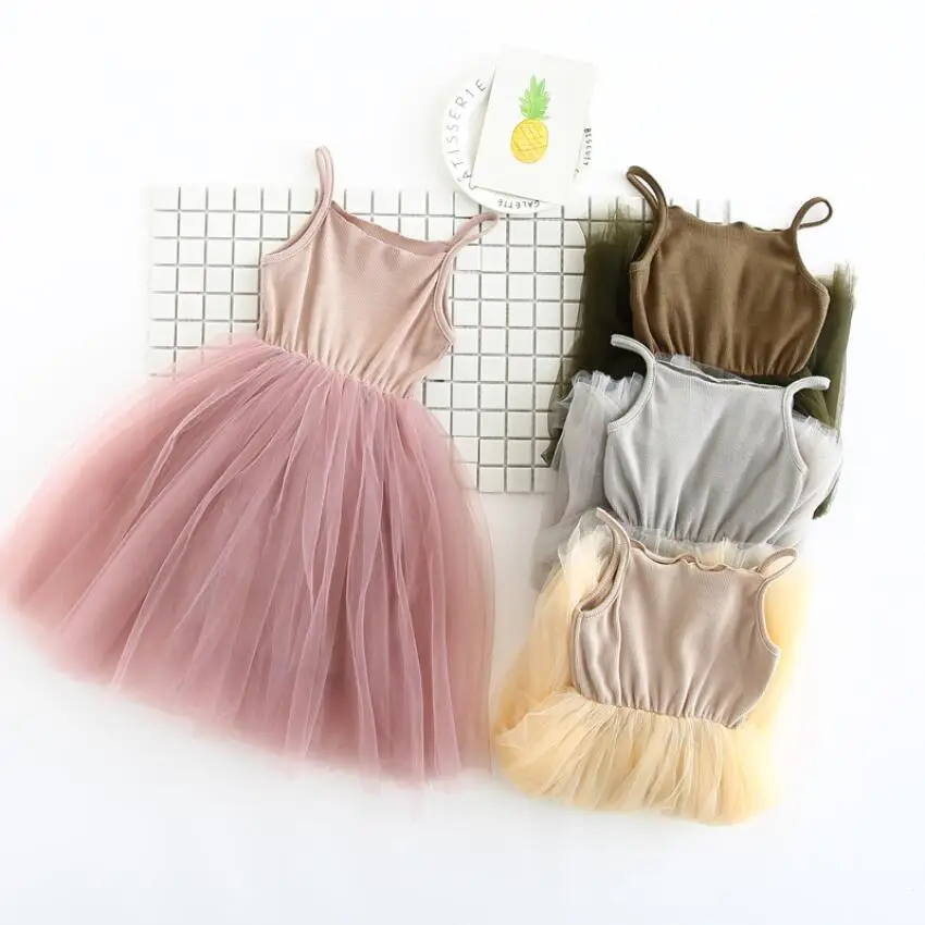 Симпатичных девушек модный стиль Детская летняя одежда для свадьбы маленьких