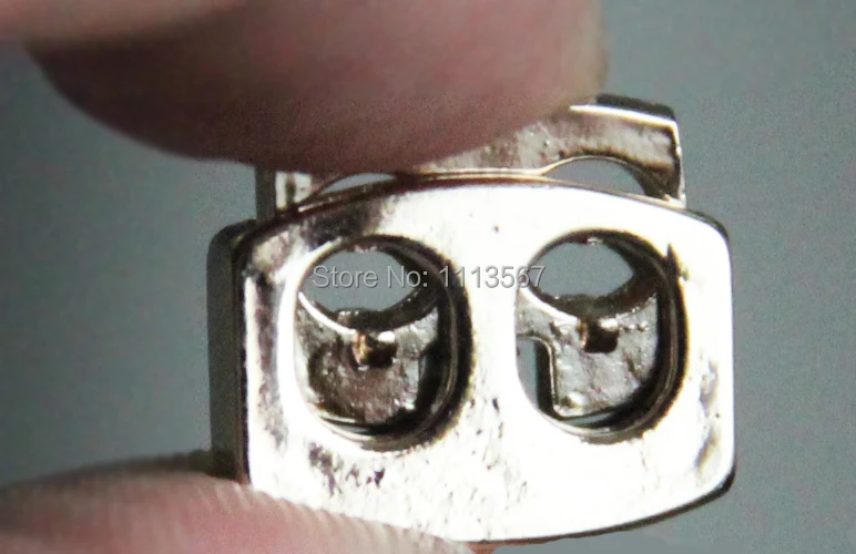 100 штук золотой тон металлическая пробка тумблер шнур замки шнурок с 2