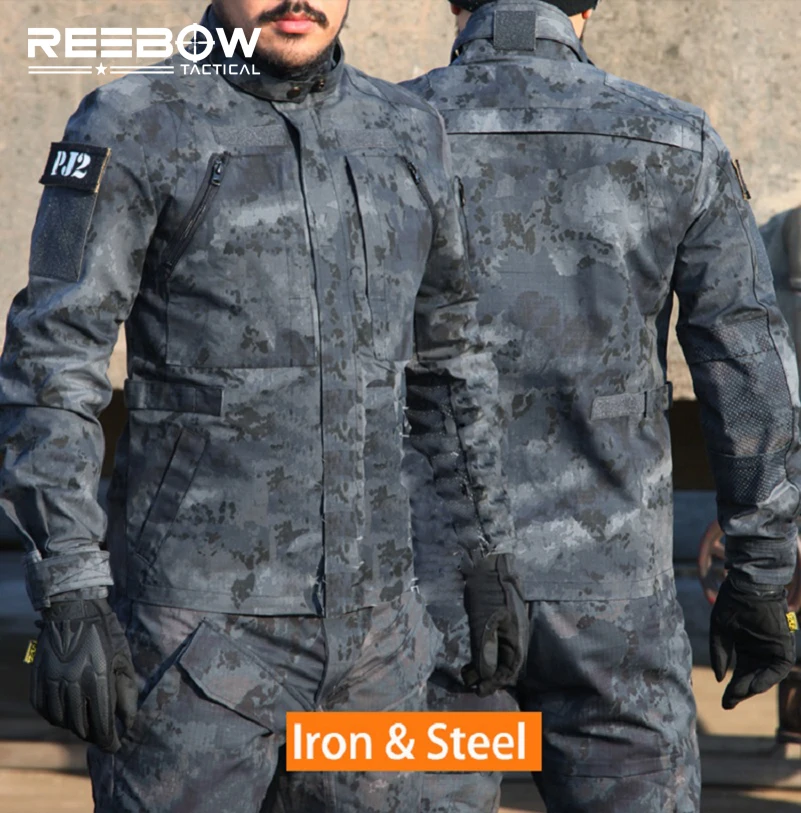 REEBOW тактическая Мужская городская Спортивная камуфляжная куртка BDU уличная