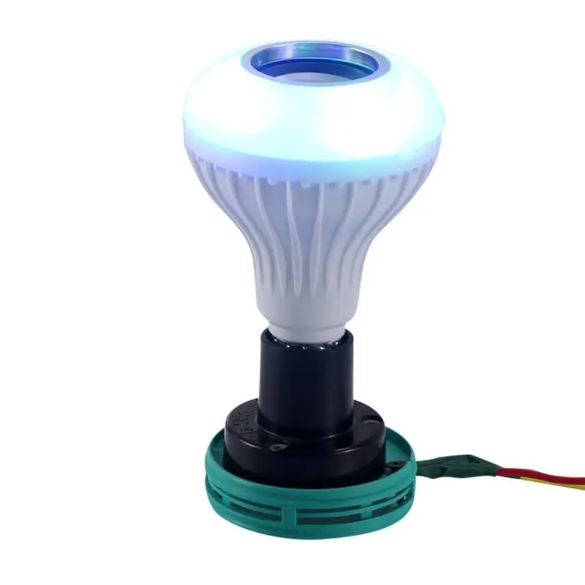 12 Вт светодиодный RGB Беспроводной Bluetooth Динамик вспышка музыка лампы