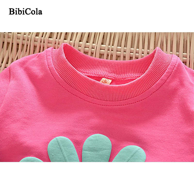 BibiCola/2019 комплекты одежды для маленьких девочек весенне осенний спортивный