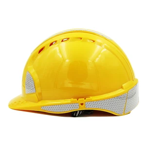 Защитный шлем, Светоотражающая полоса, рабочая крышка, высокопрочный АБС-материал, инженерные строительные шлемы, Рабочая защитная твердая шляпа