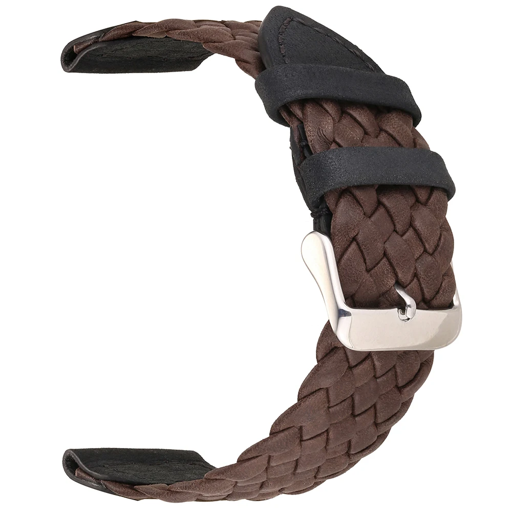 Ремешок для часов из натуральной кожи 20 мм 22 мм|braided leather strap|braided strapwatchband strap |