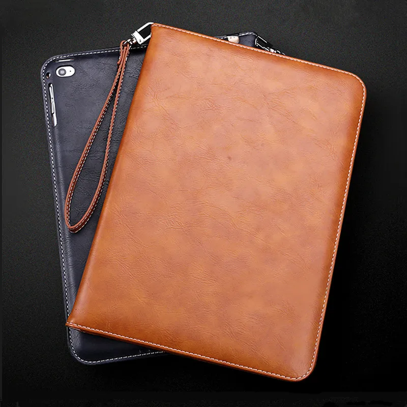 

For iPad Air 2 PU Leather Smart Case Wallet Cover for Apple iPad Air 1 2 iPad 6 Tablet Stand Cover with Card Slots Hand Holder