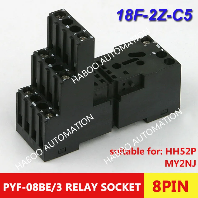 10 шт./лот 8 контактная релейная розетка 18F 2Z C5 PYF 08BE/3kpy22 мини Универсальная