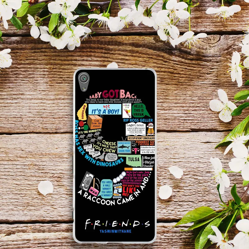 Мягкие ТПУ чехлы для телефонов Sony Xperia E3 E5 T3 M2 M4 M5 XA XZ Z Z1 Z2 Z3 Z4 Z5 Compact Friends Funny TV Show Logo Best