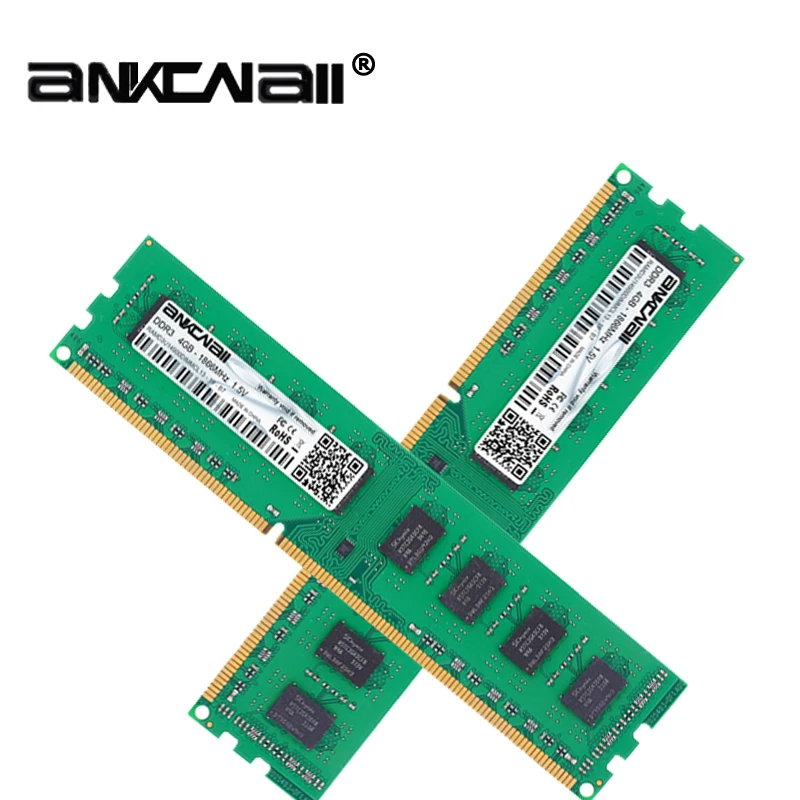 ANKOWALL DDR3 8 ГБ 4 ГБ памяти 1600 МГц 1333 240pin 1,5 V ОЗУ компьютера dimm