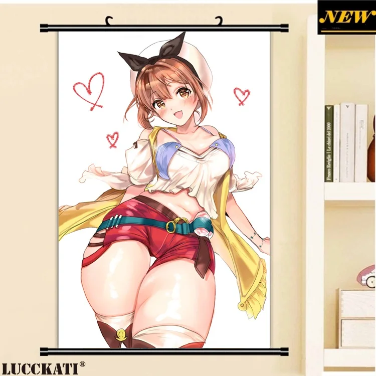 40X60 см ателье Ryza игровая серия Reisalin Stout Сексуальная лоли клитор мультфильм плакат с героями аниме картина прокрутки холст живопись - Цвет: P