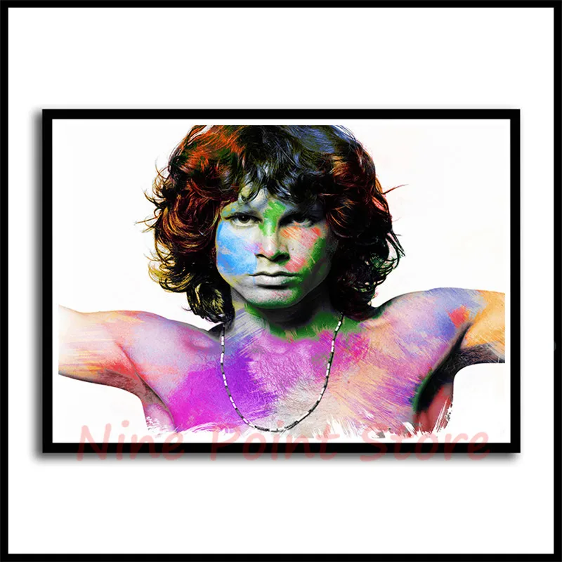 Двери, Jim Morrison, рок-группа, музыка, белая бумага с покрытием, плакаты, настенные Стикеры, домашний декор, Настенный декор, без рамки