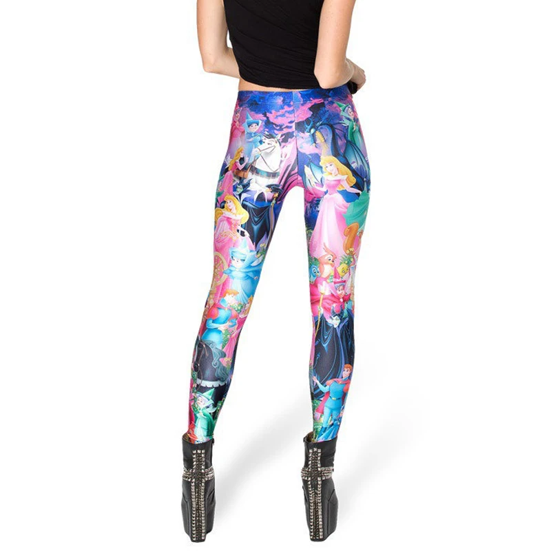 Palicy Women Leggings Hot Fashion Cartoon 3D Printed High Waist Trousers Colourful Casual Elasticity Leggings