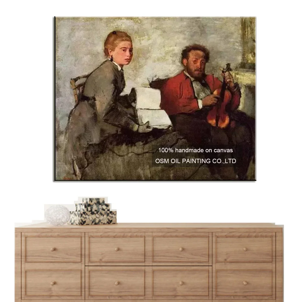 Beste Handgemaakte Hoge Kwaliteit Count Lepic En Zijn Daugh Olieverf Muur Decor Figuur Imitatie Schilderijen Edgar Degas Werkt Schilderen