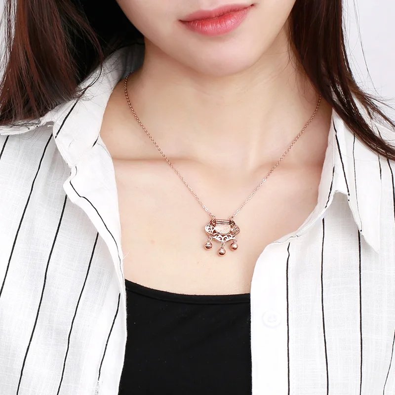 YUN RUO модный бренд Женские Ювелирные изделия розовое золото цвет долговечность