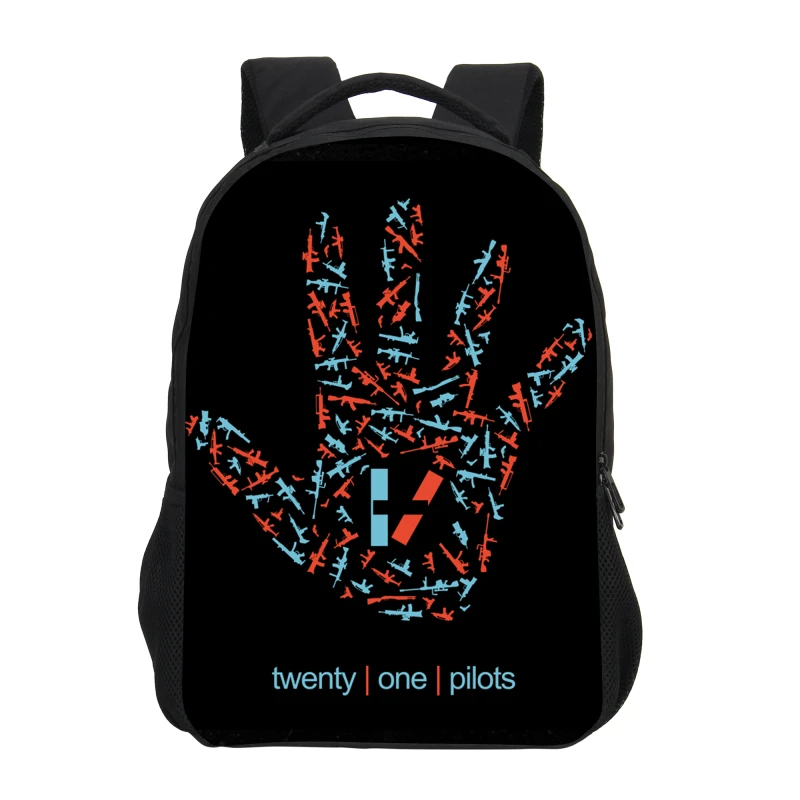VEEVANV Детский рюкзак, школьные сумки, модные Mochila Twenty One Pilots, рюкзак с принтом для мальчиков, крутая сумка для книг, мультяшная сумка на плечо - Цвет: 24
