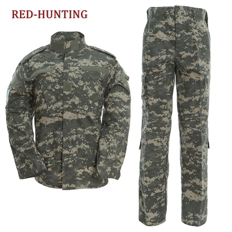 US Army Military Uniform Gear ACU Camouflage Hunting Tactical Bdu Combat Men Clothing Set | Спорт и развлечения