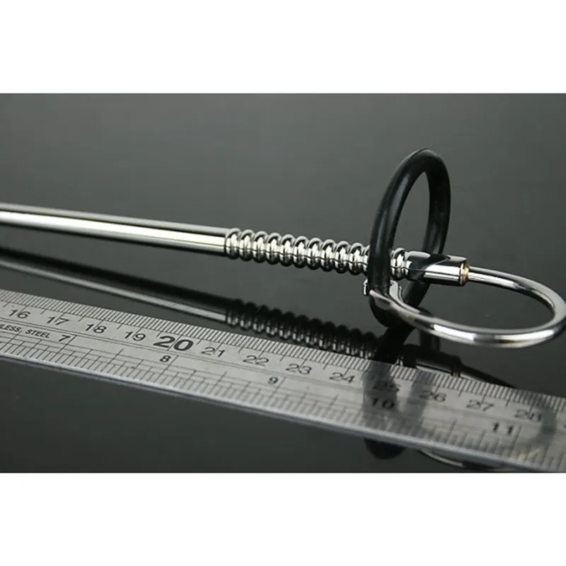 Нержавеющая сталь пенис уретральный длинный бисер радость палка обучение