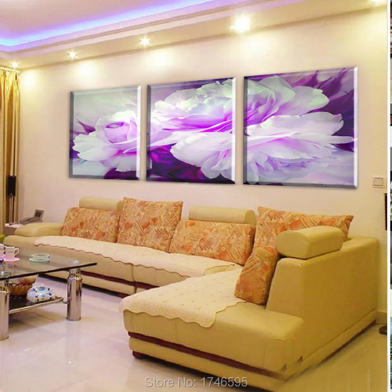 Большие размеры 3 шт. Современная Гостиная дома декоративные настенные искусстве