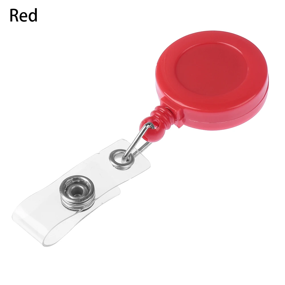 2pcs StyleB-Red 1/2 шт., унисекс, выдвижная катушка, тяга, брелок, ID значок, ремешок, имя, бирка, брелок, держатель для карт, зажим для ремня, прочное кольцо для ключей, сумка, цепь, зажим - Цвет: 2pcs StyleB-Red