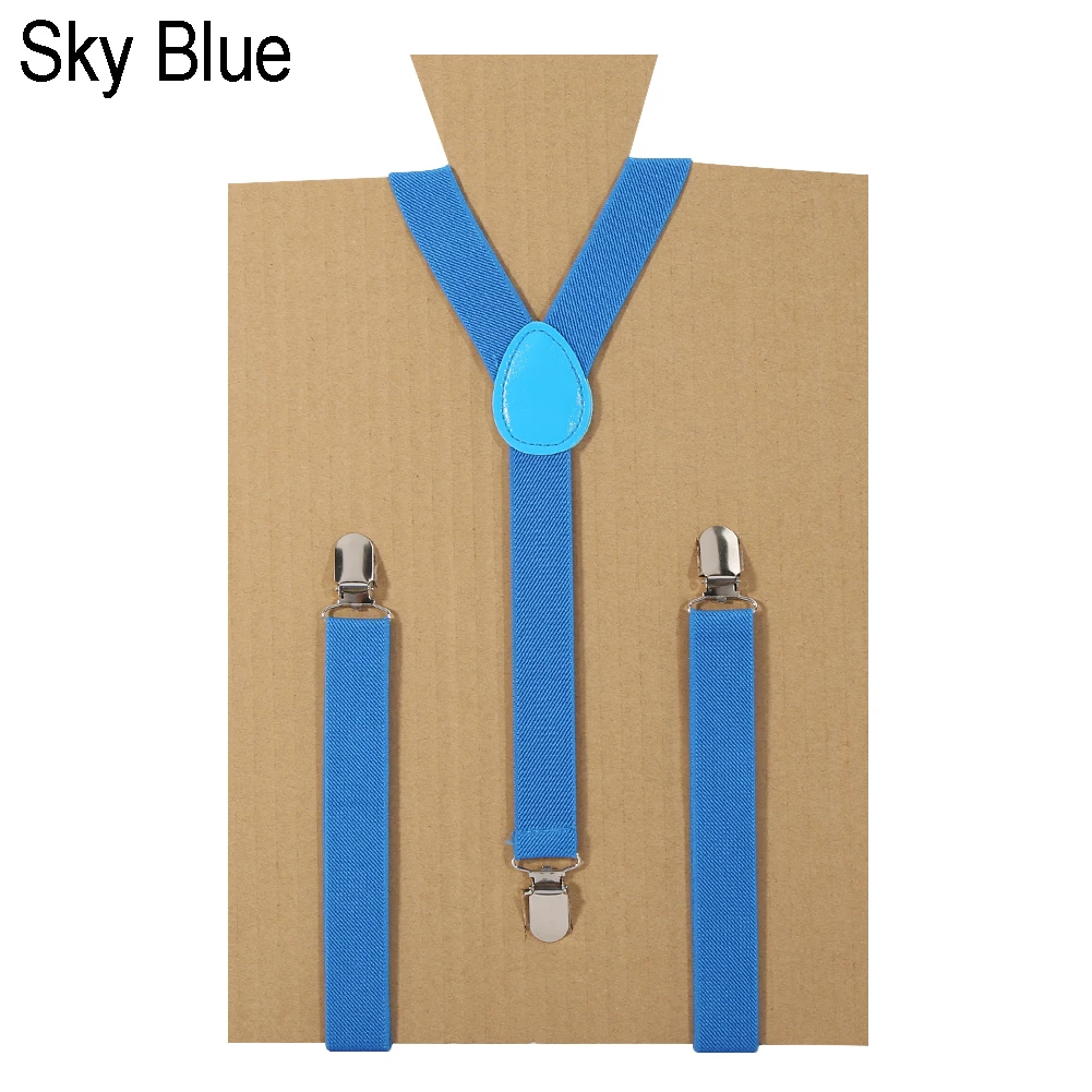

Adjustable Braces Clip-on Suspenders Belt Elastic Y-Shape Pants Braces Straps Unisex Mens Womens Fully Colorful For Choose