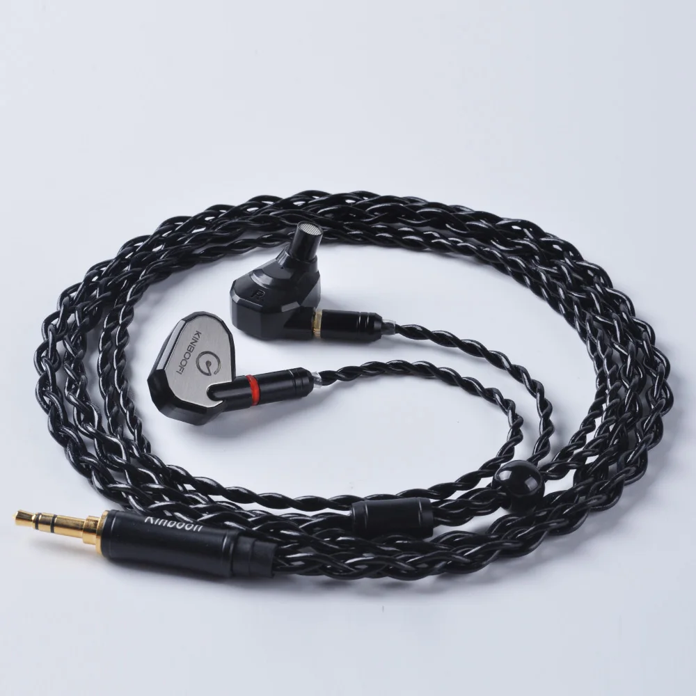KINBOOFI MK3 1DD + 2BA гибридные наушники вкладыши Hi Fi с монитором металлические для бега