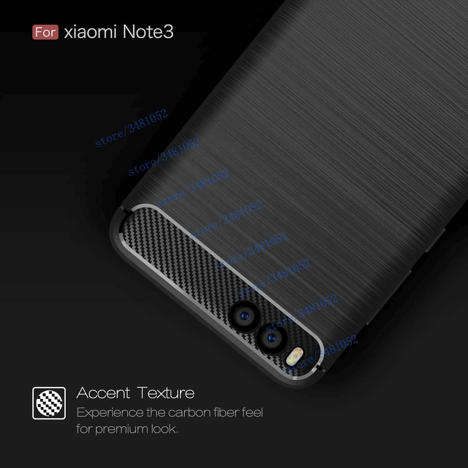 Роскошный мягкий чехол TPU для Xiaomi mi Note3 двойной MCE8 углеродного волокна