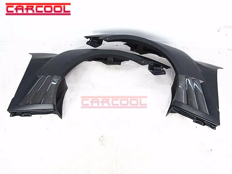 Auto Parts 2008-2014 R35 GTR CBA DBA 13' Ver Varis Front Fender With Louver Fins CF half carbon fiber | Автомобили и
