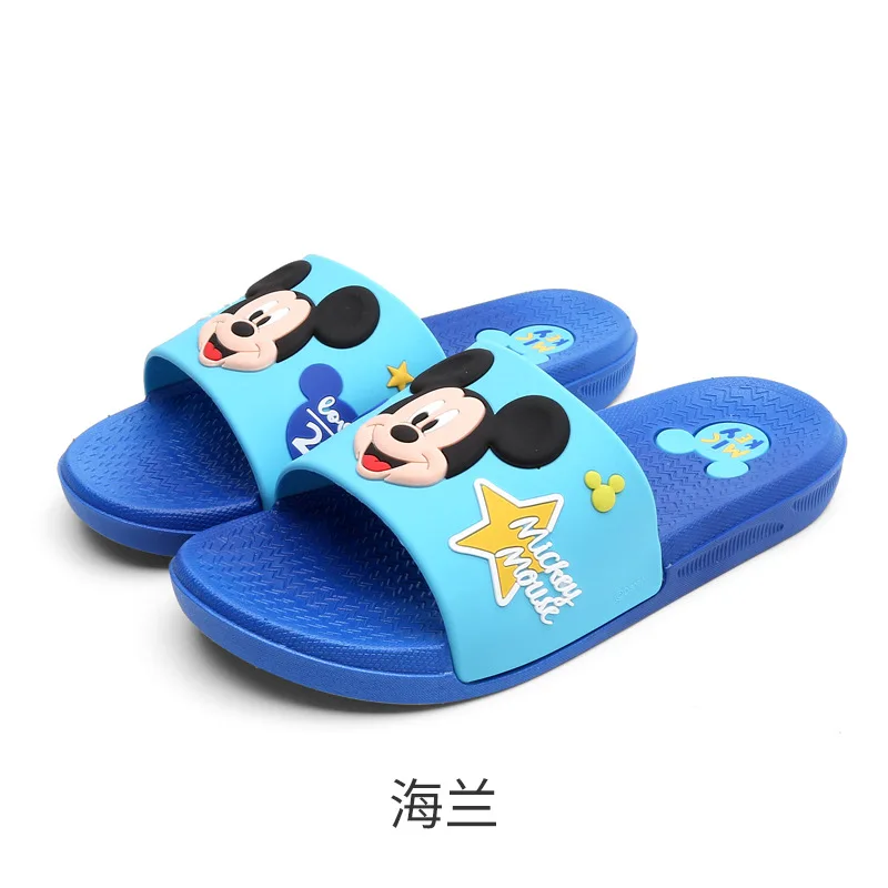 7 Г. disney, новые мужские и женские домашние тапочки с Минни и Микки, Нескользящие Тапочки для ванной, летняя легкая домашняя обувь, европейский размер 36-40 - Цвет: 7
