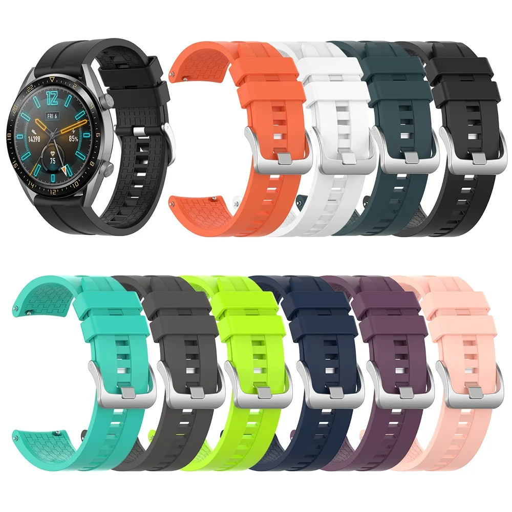 Ремешок силиконовый для Huawei Watch GT Active элегантный браслет смарт часов Honor