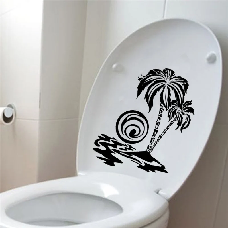 Palm Tree Beach Sunset Home Decor Wall Decal Toilet Sticker Vinyl 6WS0060 | Дом и сад