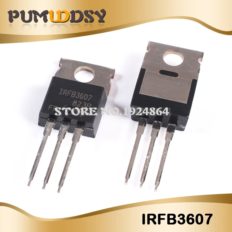 10 шт. IRFB3607 IRFB3607PBF 80A 75 в TO-220 MOSFET IC