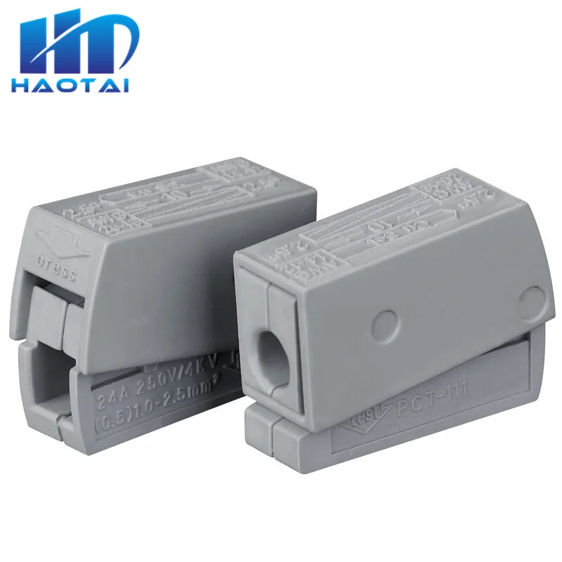 

10PCS PCT-111 PCT111 224-101 Single 1 pin cable wire wiring connecting connector connectors for lamp durable hard Compact